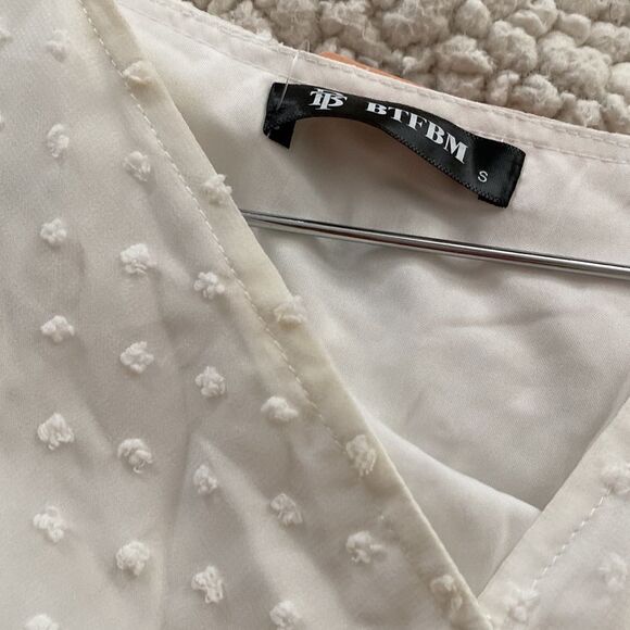 BTFBM WOMENS WHITE LINED DRESS SMALL - Picture 6 of 6